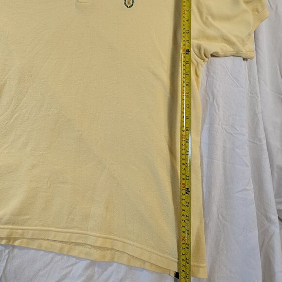 CHAPS POLO YELLOW XXL PULL OVER SHORT SLEEVE MEN'S CASUAL SHIRT RALPH LAUREN - Picture 9 of 16